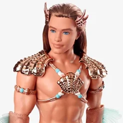Mattel Barbie Signature King Ocean Ken Merman Doll 12″ Pink/Orange