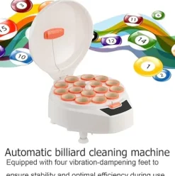 MECUTP Pool Ball Cleaner Billiard Ball Polishing Machine White