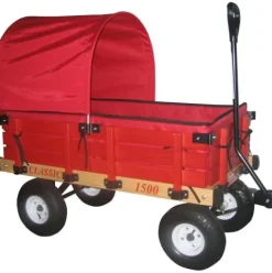 Millside Classic Wood Wagon Red Wooden Racks