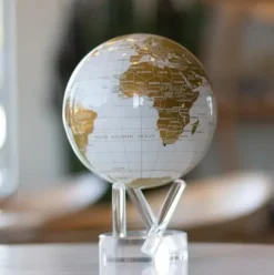 MOVA Globe Metallic White and Gold 6