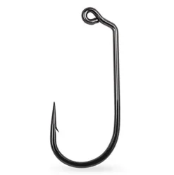 Mustad 60 Wide Bend 2X Strong Forged Jig Hook 1000 Pack Black/Nickel Size 10/0