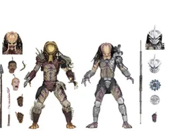 NECA Predator 7” Scale Action Figures Ultimate Bad Blood vs Enforcer 2-Pack Multi-colored