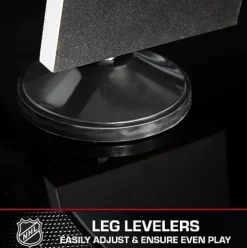 NHL 60″ Air Hockey Table with Electronic Overhead Scoreboard Black/White