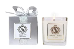 Nice Products Personalized Wedding Favor Candle 7oz All Natural Soy 50 Pcs Silver