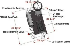 Northern Lights Group Balboa Spa System – 3 HP Pump, 5.5 Kw Heater