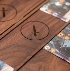NovelStuffs Gwent Board for Witcher Card Game Black Walnut Hardwood 21.5″x24