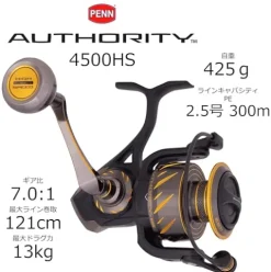 PENN Authority Spinning 4500HS Spin Reel Box Multi