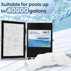 Pomeade Salt Chlorine Generator for Up to 40,000 Gallon Pools – 2 Year Warranty