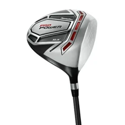 Powerbilt Pro Power Complete Golf Set for Men Left Hand Silver Black Red