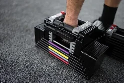 POWERBLOCK Elite USA 90 Pound Adjustable Dumbbells Gray