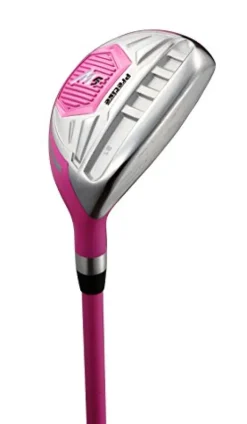 PRECISE Ladies Pink Right Handed M5 Golf Club Set, Includes: Driver, Wood, Hybrid, Irons, Putter, Pink