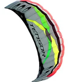Prism Kite Technology Tensor 5.0 Convertible Dual/Quad-line Power Kite Silver