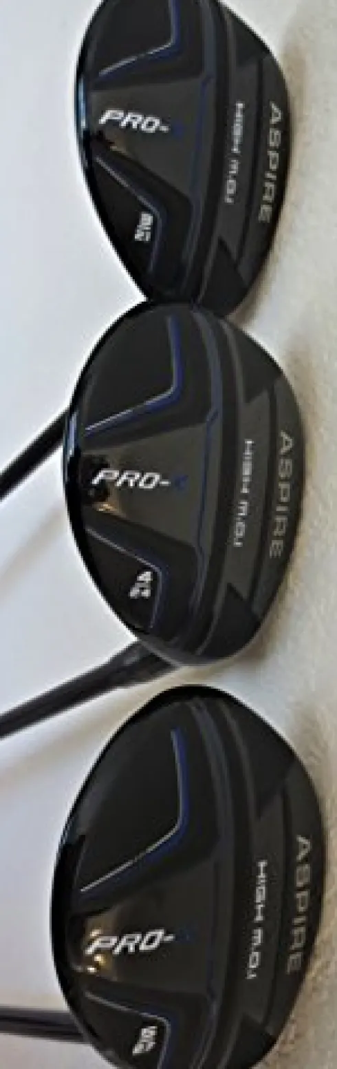 Pro Golf X Men’s Complete Golf Club Set Right Handed Stiff Flex Black