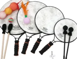 Remo Paddle Drums Set with 4 Balls 8, 10, 12 & 14