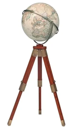 Replogle Eaton III 16″ National Geographic Floor-Standing Globe White