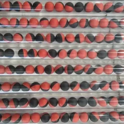 Riot Balls 500 Count Non-Lethal Pepper Spray & Tear Gas Blend Projectiles Black/Red