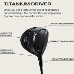Robin Golf The Essentials 9-Club Men’s Set Left-Handed Matte Black