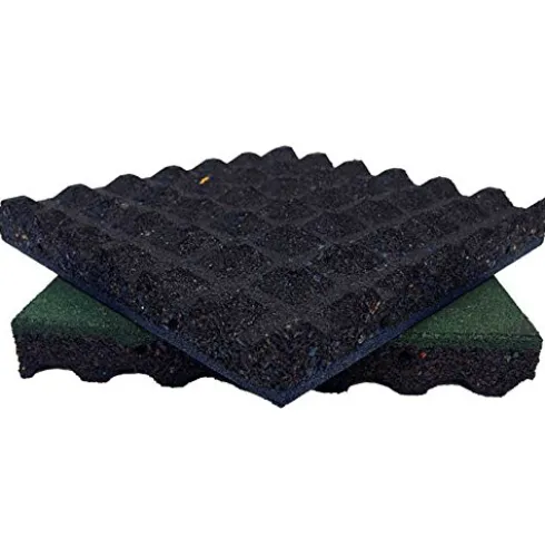 Rubber-Cal Eco-Safety Interlocking Playground Tiles 8 Pack Green