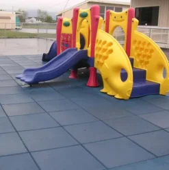 Rubber-Cal Eco-Safety Interlocking Playground Tiles 8 Pack Green