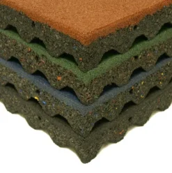 Rubber-Cal Eco-Safety Interlocking Playground Tiles 80 Pack Coal