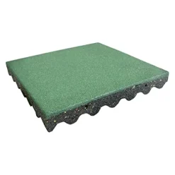 Rubber-Cal Eco-Safety Interlocking Playground Tiles 28 Sq.Ft. Green