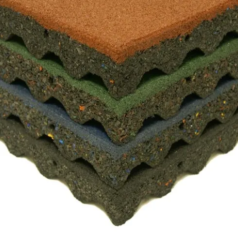 Rubber-Cal Eco-Safety Interlocking Playground Tiles 28 Sq.Ft. Green