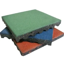 Rubber-Cal Eco-Safety Interlocking Playground Tiles 79.2 Sq.Ft. Pack Coal