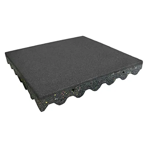 Rubber-Cal Eco-Safety Interlocking Playground Tiles 79.2 Sq.Ft. Pack Coal