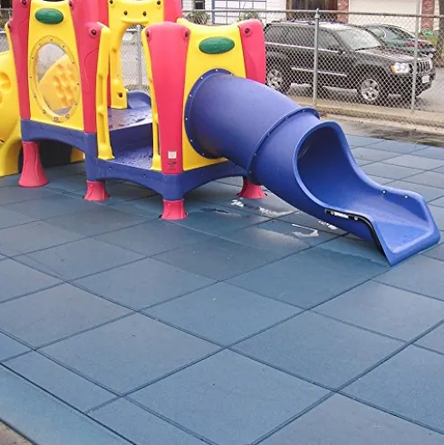 Rubber-Cal Eco-Safety Interlocking Playground Tiles 79.2 Sq.Ft. Pack Coal