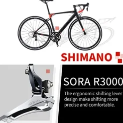 SAVADECK Aluminium Road Bike R8 700C Black Red