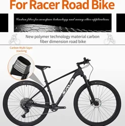 SAVADECK Carbon Fiber Mountain Bike Shimano 11-Speed White