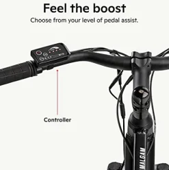 Schwinn Electric Hybrid Bike 18.5-Inch Aluminum Frame Matte Black