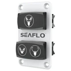 SEAFLO 12V Deluxe Flush Fresh Water Electric Marine Toilet White