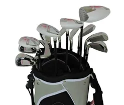 Sephlin Signature Women’s 13-Piece Right Hand Golf Club Set with Bag Gray/Pink/Silver