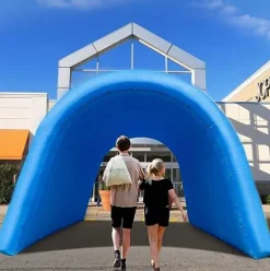 Sewinfla Inflatable Sports Tunnel Entrance with Blower 16x10x10ft Blue