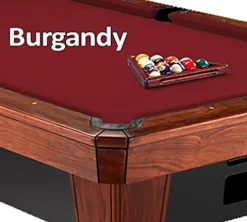 Simonis Burgundy Billiard Cloth 8 Foot Cut