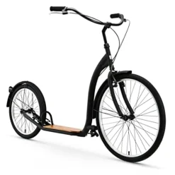 sixthreezero Around The Block Adult Scooter Single-Speed Matte Black