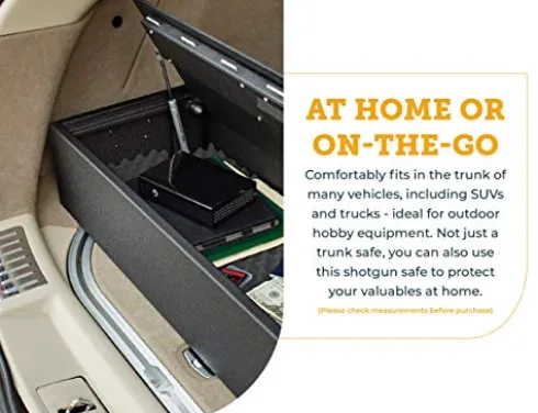SnapSafe Trunk Safe II Vehicle Gun Safe Black