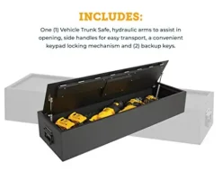SnapSafe Trunk Safe II Vehicle Gun Safe Black