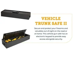 SnapSafe Trunk Safe II Vehicle Gun Safe Black