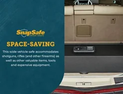 SnapSafe Trunk Safe II Vehicle Gun Safe Black