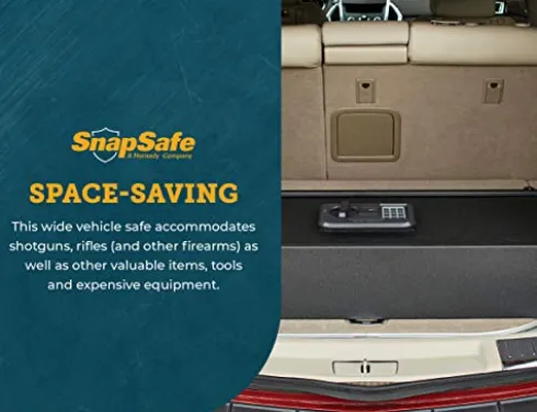 SnapSafe Trunk Safe II Vehicle Gun Safe Black