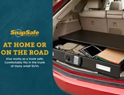 SnapSafe Under Bed Safe Large for Firearms and Valuables Black 40 x 6 x 22 Inches