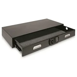 SnapSafe Under Bed Safe XXL Black – Space Saving Gun Safe for Firearms and Valuables
