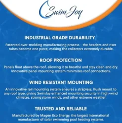 SolarPoolSupply Industrial Grade Solar Pool Heater Panel Black