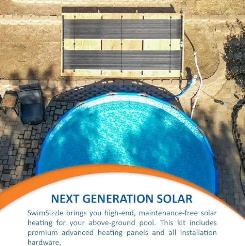 SolarPoolSupply Ultimate Solar Heater for Above Ground Pools – Premium Package with 8 High-Performance Solar Panels