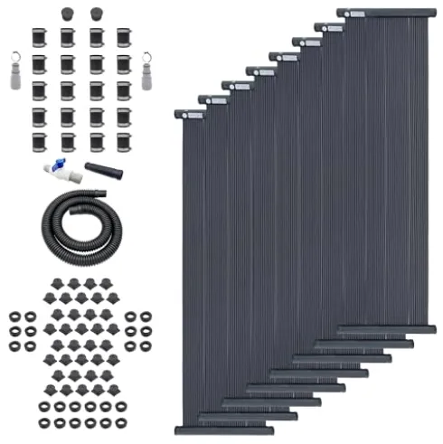 SolarPoolSupply Ultimate Solar Heater for Above Ground Pools – Premium Package with 8 High-Performance Solar Panels