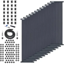 SolarPoolSupply Ultimate Above Ground Pool Solar Heater – All-In-One for Pool Size: 32-33ft Round/Up to 20’x40’ Oval