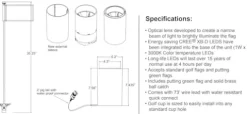SPW Unique Lighting Systems ILCP-LED Odyssey Series Illumi-Cup LED Golf Cup White