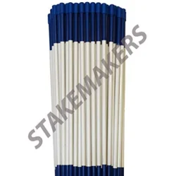 Stakemakers Driveway Marker Snow Stakes Reflective Tape Fiberglass 5/16″ x 48″ Blue 1000 Pack